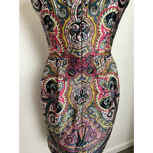 Nanette Lepore Dress Mini Sheath Silk Multicolor Print - Picture 9 of 12